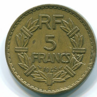 5 FRANCS 1945 FRANKREICH COLONIAL FOR USE IN AFRICA Lavrillier VF+ #FR1019.29.D.A - 5 Francs