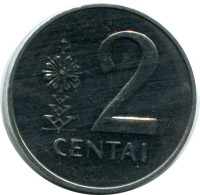 2 CENTAI 1991 LITHUANIA UNC Coin #M10265.U.A - Lituanie