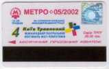 Ukraine: Month Metro Card From Kiev 2002/05 - Europe