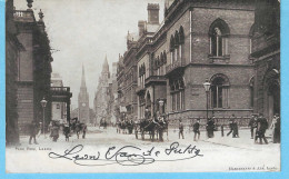 Leeds-Yorkshire-1902-Park Row-Horses Hitch-Attelage De Chevaux-Postmark/7-LEEDS-1902-Hargreaves & Abe, Leeds - Leeds