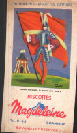 Buvard - Biscottes Magdeleine  (format 9*16) (état Moyen) - Lebensmittel
