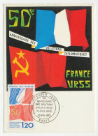 Maximum Card France 1975 Diplomatic Relations France - Soviet Union - Altri & Non Classificati