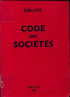 Code Des Sociétés 1985 (1985) De Collectif - Recht