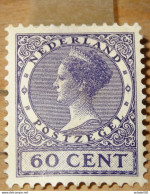 PAYS BAS - NEDERLAND : Wilhemine, 60 Cent,  1924-1925 , Mint * Hinged  ............ CL1-10-3b - Nuevos