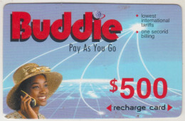 ZIMBABWE - Buddie Pay As You Go, Z$500, Exp.date  01/01/2000, Used - Simbabwe