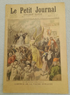 LE PETIT JOURNAL 22 / 3 / 1896 MI CAREME A MONTMARTRE LA VACHE ENRAGEE / AU THEATRE SAINT MARTIN THERMIDOR LA CONVENTION - Le Petit Journal