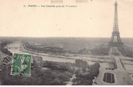 PARIS - Vue Générale Prise Du Trocadéro - Très Bon état - Arrondissement: 07