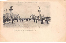 PARIS - Exposition Universelle De 1900 - Perspective Sur Le Pont Alexandre III - Très Bon état - Arrondissement: 07