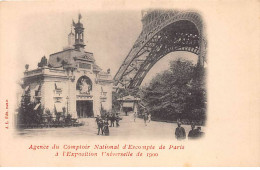 PARIS - Agence Du Comptoir National D'Escompte De Paris à L'Exposition Universelle De 1900 - Très Bon état - Arrondissement: 07