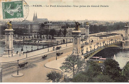 PARIS - Le Pont Alexandre - Vue Prise Du Grand Palais - Très Bon état - Arrondissement: 07
