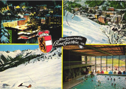 BAD GASTEIN, SALZBURG, MULTIPLE VIEWS, ARCHITECTURE, MOUNTAIN, RESORT, POOL, EMBLEM, AUSTRIA, POSTCARD - Bad Gastein