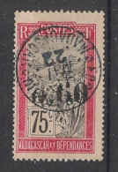 MADAGASCAR - 1921 - N°YT. 130 - Filanzane 0,60 Sur 75c - Oblitéré / Used - Gebruikt