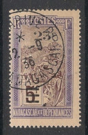 MADAGASCAR - 1922-27 - N°YT. 146 - Filanzane 25c Sur 5f - Oblitéré / Used - Gebruikt