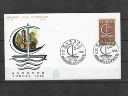 EUROPA 1966 -,Enveloppe Premier Jour - Y&T N°179 - FDC