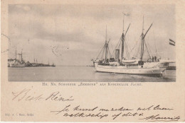 Den Helder Hr. Ms. Schoener "Zeehond" Als Koninklijk Jacht Levendig # 1899    5169 - Den Helder