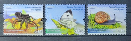 2023 - Portugal - MNH - Terrestrial Fauna Of Azores - 3 Stamps + Souvenir Sheet Of 1 Stamp - Neufs