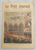 LE PETIT JOURNAL 29 / 4 / 1900 INAUGURATION DE L'EXPOSITION / HONNEURS RENDUS PAR LES ANGLAIS Gal DE VILLEBOIS MAREUIL - Le Petit Journal