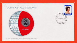 30442 / ⭐ NEW ZEALAND 10 Cents 1978 WELLINGTON Coins Nations Coin Limited Edition Enveloppe Numismatique Numiscover - Neuseeland