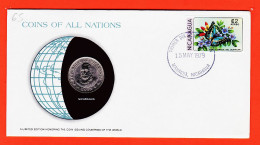 30431 / ⭐ NICARAGUA 1 Cordoba 1972 MANAGUA COINS All NATIONS Limited Edition Coin Countries World Numisletter Numiscover - Nicaragua