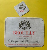 20245 -  Brouilly 1978 Marquis De Monteclair - Beaujolais