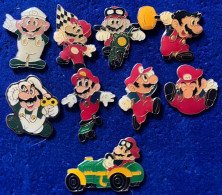 77771-collection De 9  Pin's. Mario Bros. Jeux. Tous Signés Nintendo 1988. - Casinos
