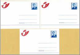 1998 - 3 Cartes Entier Postal / Briefkaarten - Logo Bpost - Changement D'adresse - Adresverandering - 3 Langues, 3 Talen - Adreswijziging