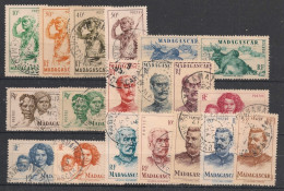MADAGASCAR - 1946 - N°YT. 300 à 318 - Série Complète - Oblitéré / Used - Usati