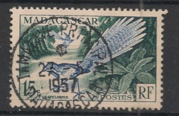 MADAGASCAR - 1954 - N°YT. 324 - Oiseau - Oblitéré / Used - Usati