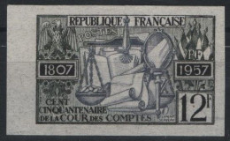 France 1957 Essai N°1107** Non Dentele Imperf Mint Never Hinged - 1951-1960