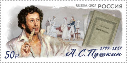 Russia Russland Russie 2024 Pushkin Poet Writer Joint With Belorussia Stamp MNH - Neufs