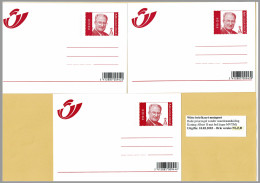 2003 - 3 Cartes Entier Postal / Briefkaarten - Logo Bpost - Changement D'adresse - Adresverandering - 3 Langues, 3 Talen - Adreswijziging