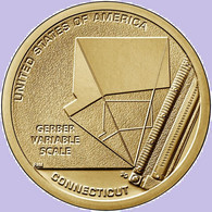 USA 1 Dollar 2020 P, Innovation-Connecticut - Gerber Variable Scale, KM#715, Unc - 2000-…: Sacagawea