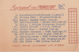 Romania - Programul Pronosport - Concursul Nr. 45 Din 29 Octombrie 1961 - Andere & Zonder Classificatie