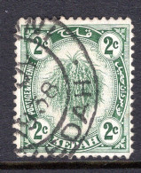 Malaysian States - Kedah - 1921-32 Rice & Ploughing - Wmk. Script CA - 2c Green Used (SG 27) - Kedah