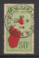 MADAGASCAR - 1935-38 - Poste Aérienne PA N°YT. 1 - Avion 50c - Oblitéré / Used - Posta Aerea