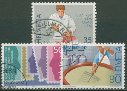 Schweiz 1987 Ereignisse Metzgerei Milchwirtschaft Briefmarken 1351/53 Gestempelt - Oblitérés