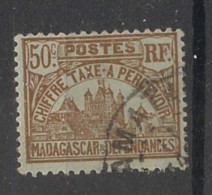 MADAGASCAR - 1908-24 - Taxe TT N°YT. 14 - Palais Royal 50c - Oblitéré / Used - Timbres-taxe