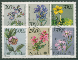Polen 1990 Pflanzen Botanischer Garten Warschau 3282/87gestempelt - Oblitérés