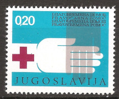 Yougoslavie 1975 N° Bienfaisance 64 ** Croix-Rouge, Croix Rouge, Santé, Médecine, Henry Dunant, Pansement, Main - Unused Stamps