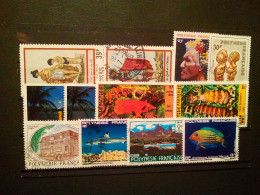 12 Timbres Différents Polynésie Française / 12  Stamps From French Polynésia - Verzamelingen & Reeksen