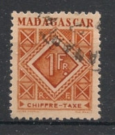 MADAGASCAR - 1947 - Taxe TT N°YT. 34 - 1f Brun-orange - Oblitéré / Used - Timbres-taxe