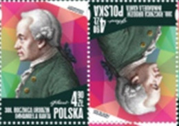 Poland 2024. 300th Anniversary Of The Birth Of Immanuel Kant. Tete Beche. MNH - Ungebraucht