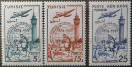 LP3039/89 - COLONIES FRANÇAISES - TUNISIE - 1949 - N°16 (POSTE AERIENNE) + N°331 à 332 NEUFS** - Ongebruikt