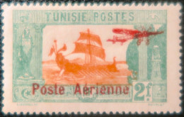 LP3039/90 - COLONIES FRANÇAISES - TUNISIE - 1927 - POSTE AERIENNE - N°6 NEUF* - Posta Aerea