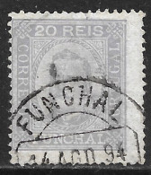 Funchal – 1892 King Carlos 20 Réis Used Stamp - Funchal