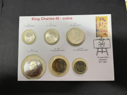 18-6-2024 (72) Australia - King Charles ( 2023 $.1.00 + 5c, 10c, 20c. 50c. $ 1.00 & $ 2.00 Released In 2024) Art Stamp - Zonder Classificatie