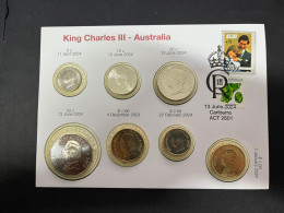 18-6-2024 (72) Australia - King Charles ( 2023 $.1.00 + 5c, 10c, 20c. 50c. $ 1.00 & $ 2.00 Released In 2024) Diana Stamp - Sin Clasificación