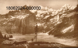 Prés KANDERSTEG. Cpa.   - Oeschinensee Mit Bluemllsalp.  ( Scans Recto-verso)) - Kandersteg