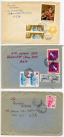 Romania 1969 3 Covers; Craiova To Watervliet, New York; Mix Of Definitive & Commemorative Stamps - Cartas & Documentos