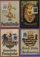 Germany Deutschland DDR 1990 Maximum Card, Historische Posthausschilder, Historic Post Office Signs, Canceled In Berlin - Cartoline Maximum